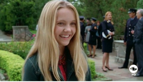 Hannah Lochner while working in firehouse dog movie in 2007